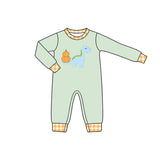 Preorder MOQ 5 pcs Each Style Fall Pumpkin Dinosaur Kids Matching Clothes