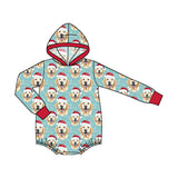 Preorder MOQ 5 pcs Each Style Christmas Dog Red Kids Matching Clothes