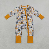 LR3212 Happy New Years Gold Baby Footie Sleepers Romper