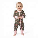 LR3225 Hunting Mallard Ducks Baby Footie Sleepers Romper