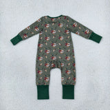 LR3232 Hunting Mallard Ducks Baby Footie Sleepers Romper