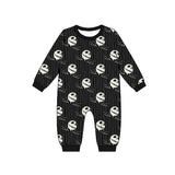 Preorder MOQ 5 pcs Each Style Halloween Skull Bull Black Kids Matching Clothes
