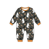 Preorder MOQ 5 pcs Each Style Halloween Ghost Candy Corn Kids Matching Clothes