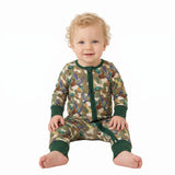 LR3249 Mallard Ducks Camo Baby Footie Sleepers Romper