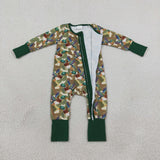 LR3249 Mallard Ducks Camo Baby Footie Sleepers Romper