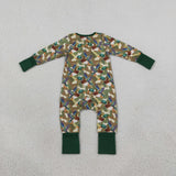 LR3249 Mallard Ducks Camo Baby Footie Sleepers Romper