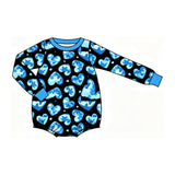 Preorder MOQ 5 pcs Each Style Love Waves Blue Color Kids Matching Clothes