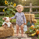 LR3260 Hunting Camo Middle Neckline Baby Bubble Romper