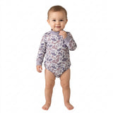 LR3260 Hunting Camo Middle Neckline Baby Bubble Romper