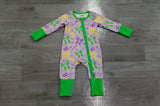 NO MOQ Preorder Samples Each Style Mardi Gras Bows Purple Kids Matching Clothes