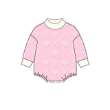 Preorder MOQ 5 pcs Each Style Valentine's Day Love Bows Baby Girls Romper