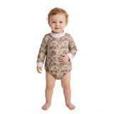 LR3280 Hunting Camo Mockneck Baby Bubble Romper