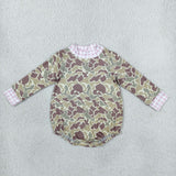 LR3280 Hunting Camo Mockneck Baby Bubble Romper