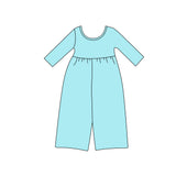 Preorder MOQ 5 pcs Each Style Solid Color Girl's Jumpsuit Kids Matching Clothes