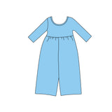 Preorder MOQ 5 pcs Each Style Solid Color Girl's Jumpsuit Kids Matching Clothes