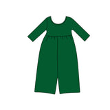 Preorder MOQ 5 pcs Each Style Solid Color Girl's Jumpsuit Kids Matching Clothes