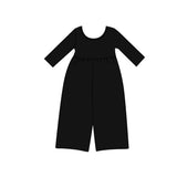 Preorder MOQ 5 pcs Each Style Solid Color Girl's Jumpsuit Kids Matching Clothes