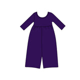 Preorder MOQ 5 pcs Each Style Solid Color Girl's Jumpsuit Kids Matching Clothes