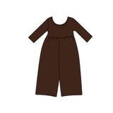 Preorder MOQ 5 pcs Each Style Solid Color Girl's Jumpsuit Kids Matching Clothes