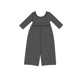 Preorder MOQ 5 pcs Each Style Solid Color Girl's Jumpsuit Kids Matching Clothes