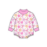Preorder MOQ 5 pcs Each Style Valentine's Love Baby Girls Romper Kids Matching Clothes