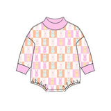 Preorder MOQ 5 pcs Each Style Easter Bunny Baby Girls Romper Kids Matching Clothes