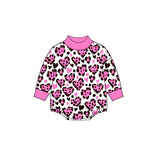 Preorder MOQ 5 pcs Each Style Valentine's Day Love Leopard Rose Red Mommy and Me Matching Clothes