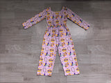 NO MOQ Preorder Samples Each Style Mardi Gras Girl's Jumpsuit & Scallop Edge Set Kids Matching Clothes