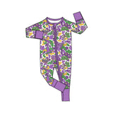 Preorder MOQ 5 pcs Each Style Mardi Gras Mask Camo Boys Pajamas Outfits Kids Matching Clothes
