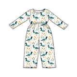 Preorder MOQ 5 pcs Each Style Mallard Ducks Girl's Jumpsuit & Scallop Edge Set Kids Matching Clothes