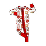 Preorder MOQ 5 pcs Each Style GO TEAM Baseball Print Pajamas Kids Matching Clothes