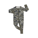Preorder MOQ 5 pcs Each Style Dinosaur Camo Print Gray Kids Matching Clothes
