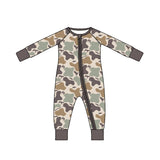 Preorder MOQ 5 pcs Each Style Puppy Duck Hunting Camo Pajamas Kids Matching Clothes