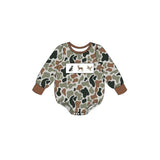 Preorder MOQ 5 pcs Each Style Hunting Camo Duck Puppy Deer Kids Matching Clothes