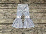 P0177 White Flare Girl's Pants