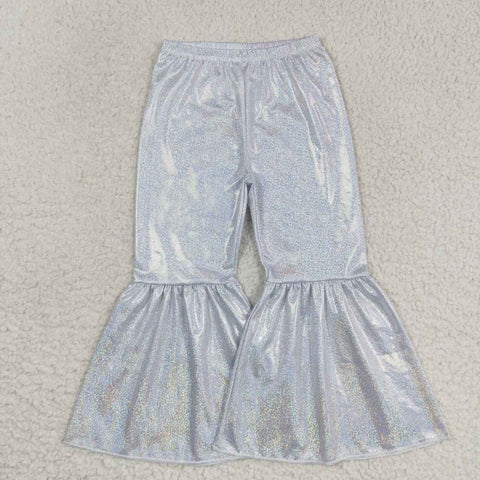 P0177 White Flare Girl's Pants