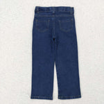 P0207 Christmas Ribbed Denim Boys Girls Pants Jeans