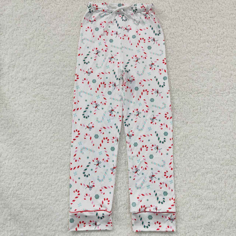 P0223 Christmas Candy Cane Adult's Pants