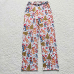 P0266 Christmas Cartoon Tree Men Adult's Pants