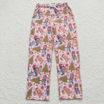 P0267 Christmas Cartoon Tree Women Adult's Pants