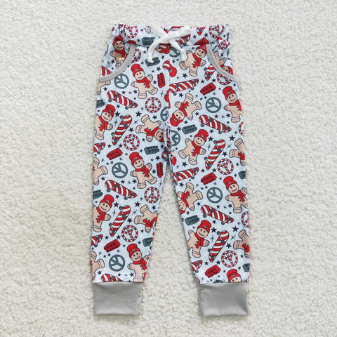 P0289 Christmas gingerbread Boy's Pants