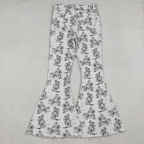 P0296 Fashion Adult Western Cowboy Jeans Flared Pants