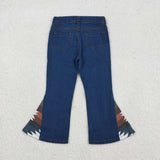 P0303 Western Denim Flared Girl's Pants Jeans