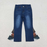 P0303 Western Denim Flared Girl's Pants Jeans