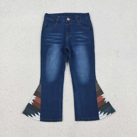 P0303 Western Denim Flared Girl's Pants Jeans