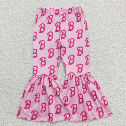 P0306 Barbie Pink Girl's Flare Pants