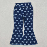 P0333 Love Denim Flared Girl's Pants Jeans