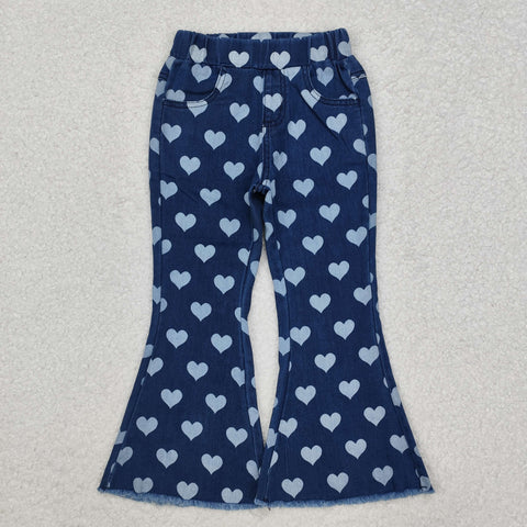 P0333 Love Denim Flared Girl's Pants Jeans