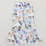 P0370 Cartoon Blue Dog Girl's Pants