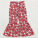 P0389 Basketball Love Girl's Flare Pants